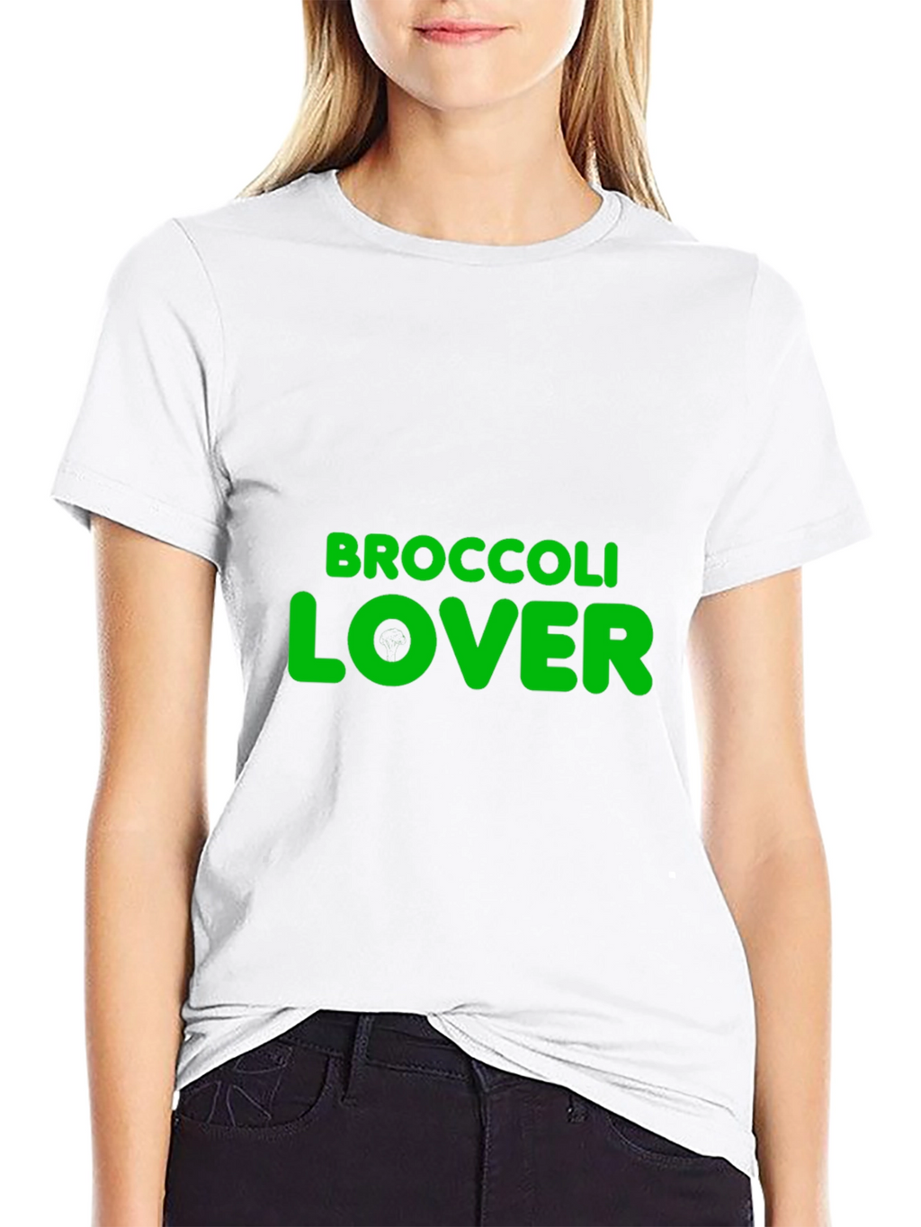 Broccoli Lover Graphic T-Shirt - Black