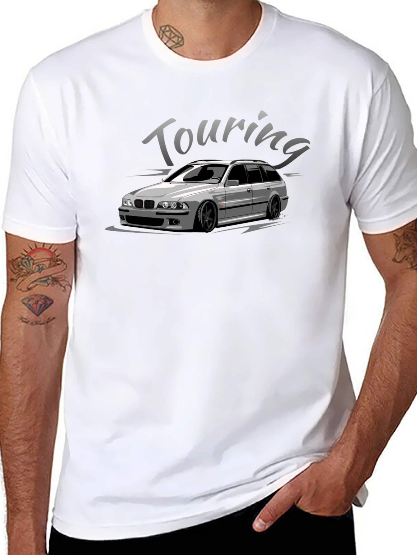 Touring Car Graphic T-Shirt - Black