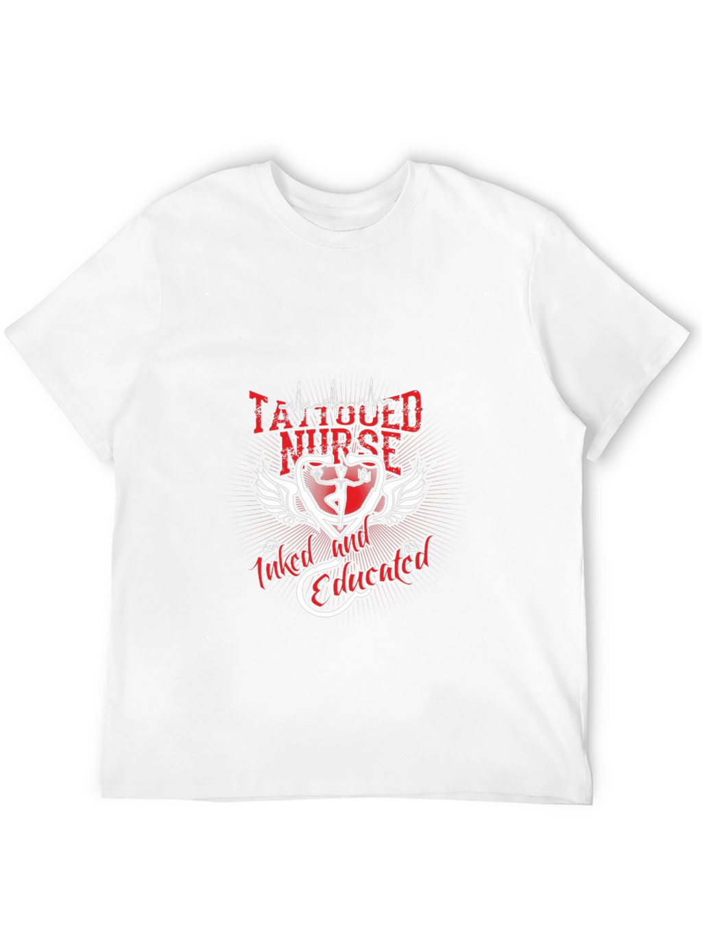 Tattooed Nurse Graphic Tee - Inked & Educated