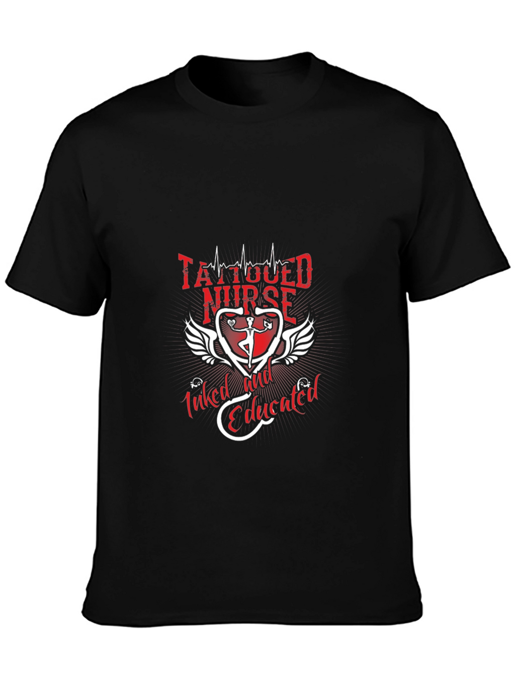 Tattooed Nurse Graphic Tee - Inked & Educated