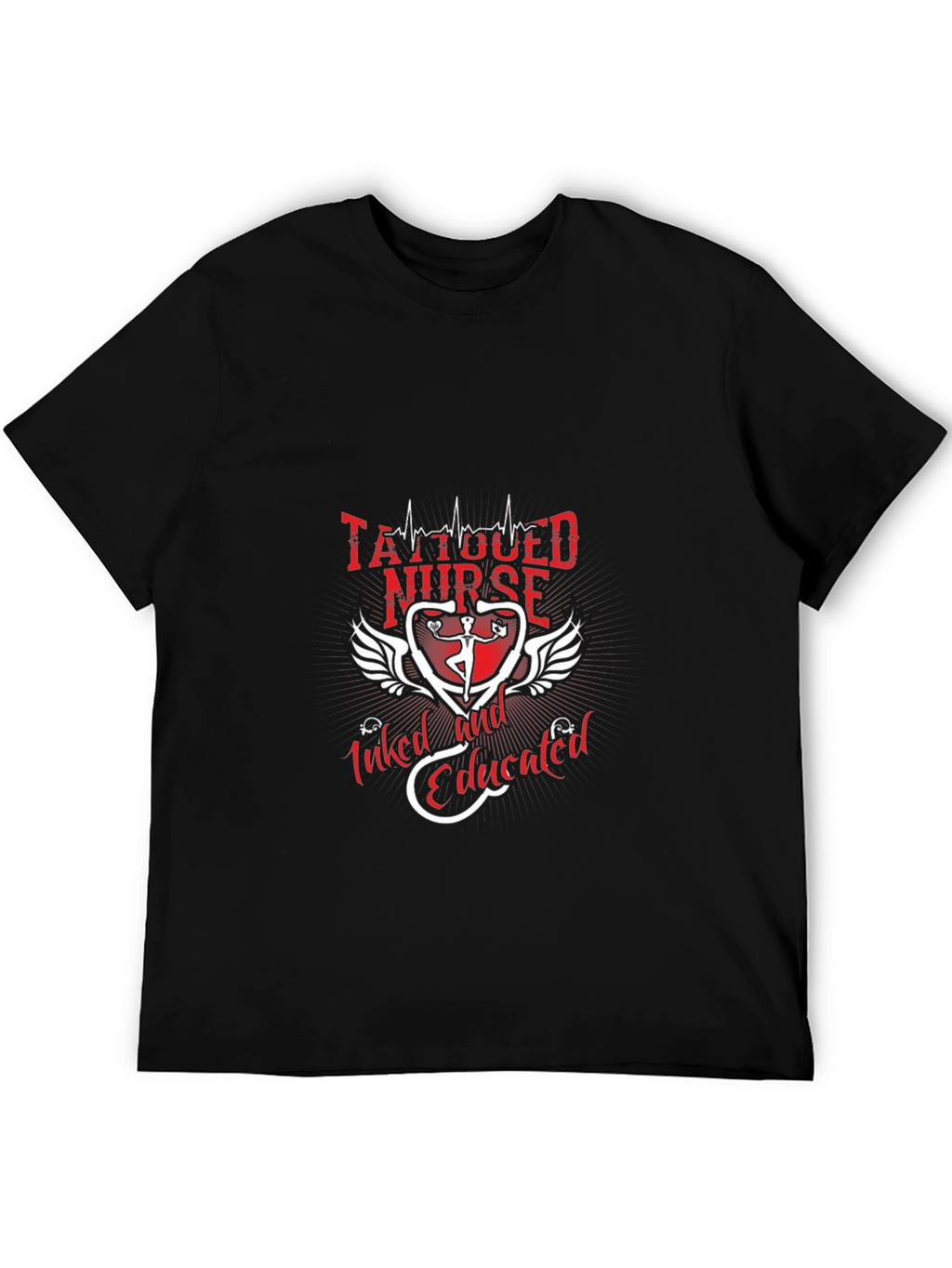 Tattooed Nurse Graphic Tee - Inked & Educated