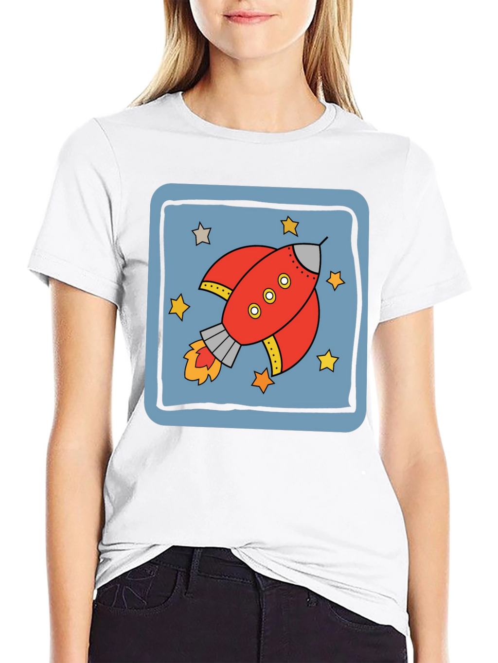 Retro Rocket T-Shirt - Space Adventure Design