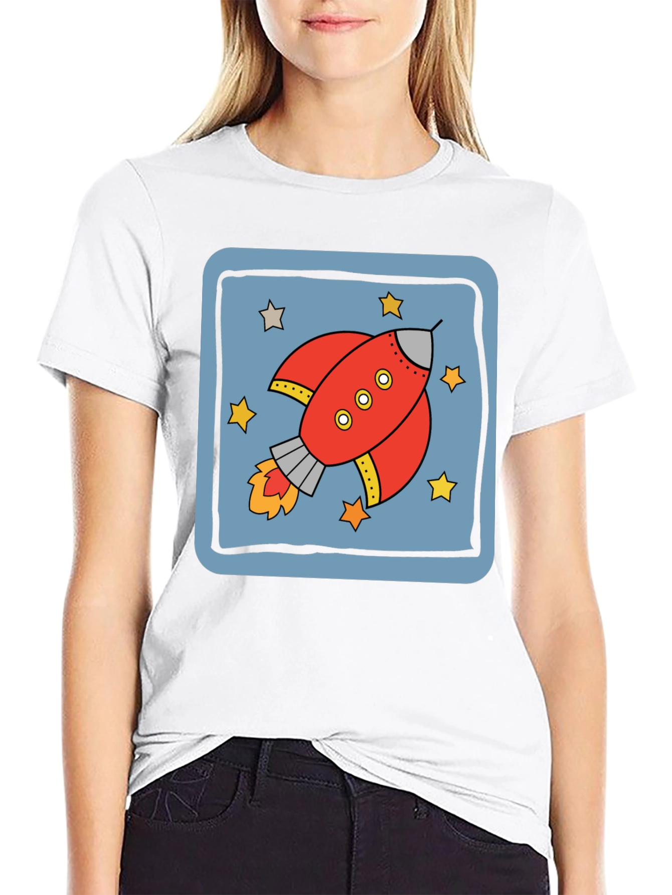 Retro Rocket T-Shirt - Space Adventure Design