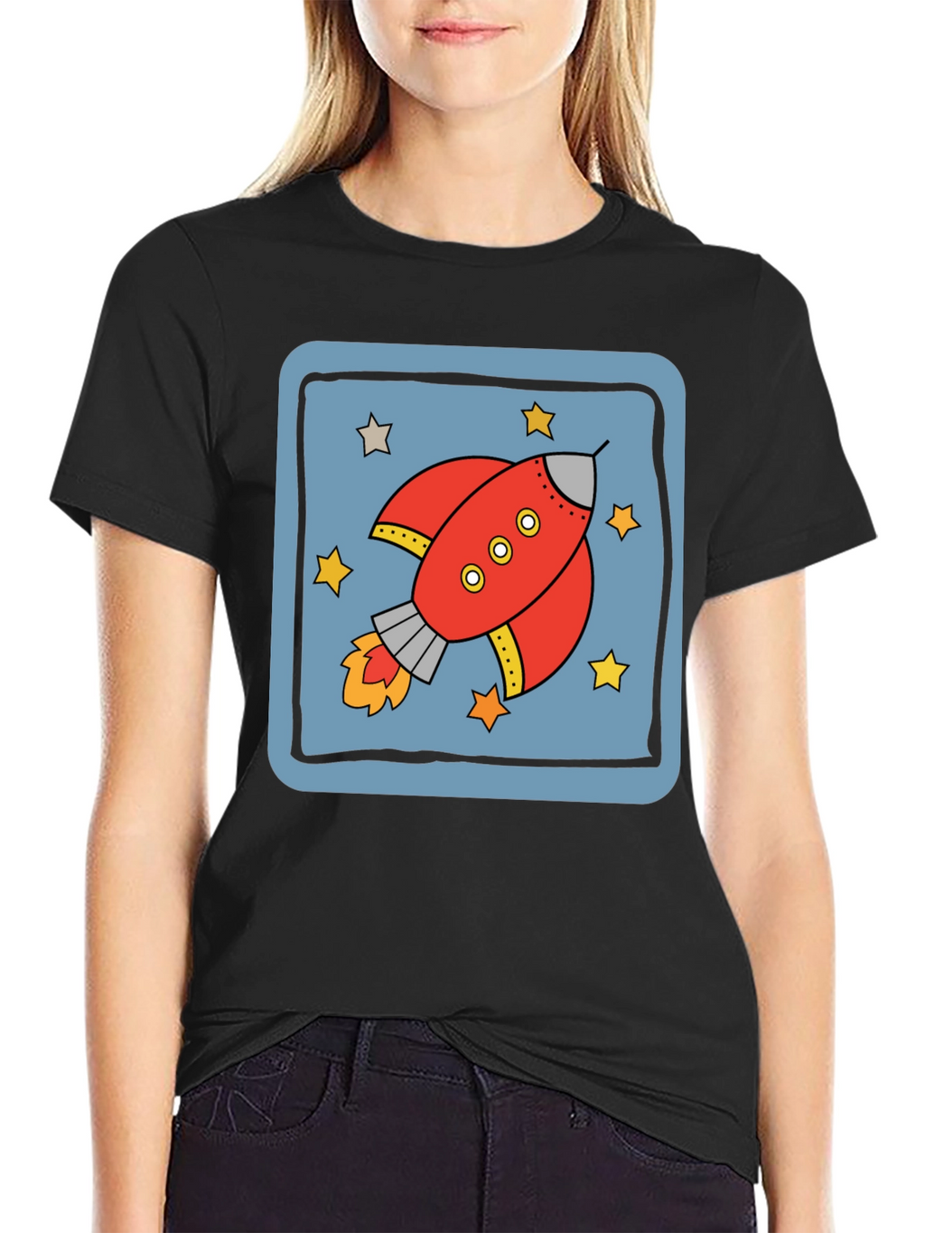 Retro Rocket T-Shirt - Space Adventure Design