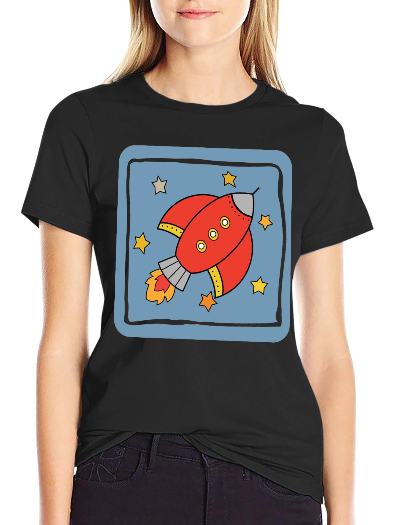 Retro Rocket T-Shirt - Space Adventure Design