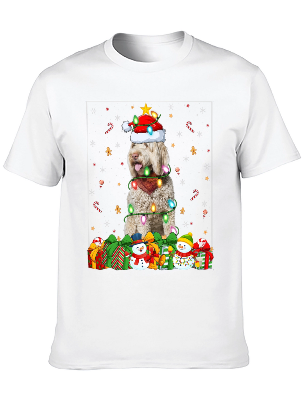 Festive Dog Christmas T-Shirt