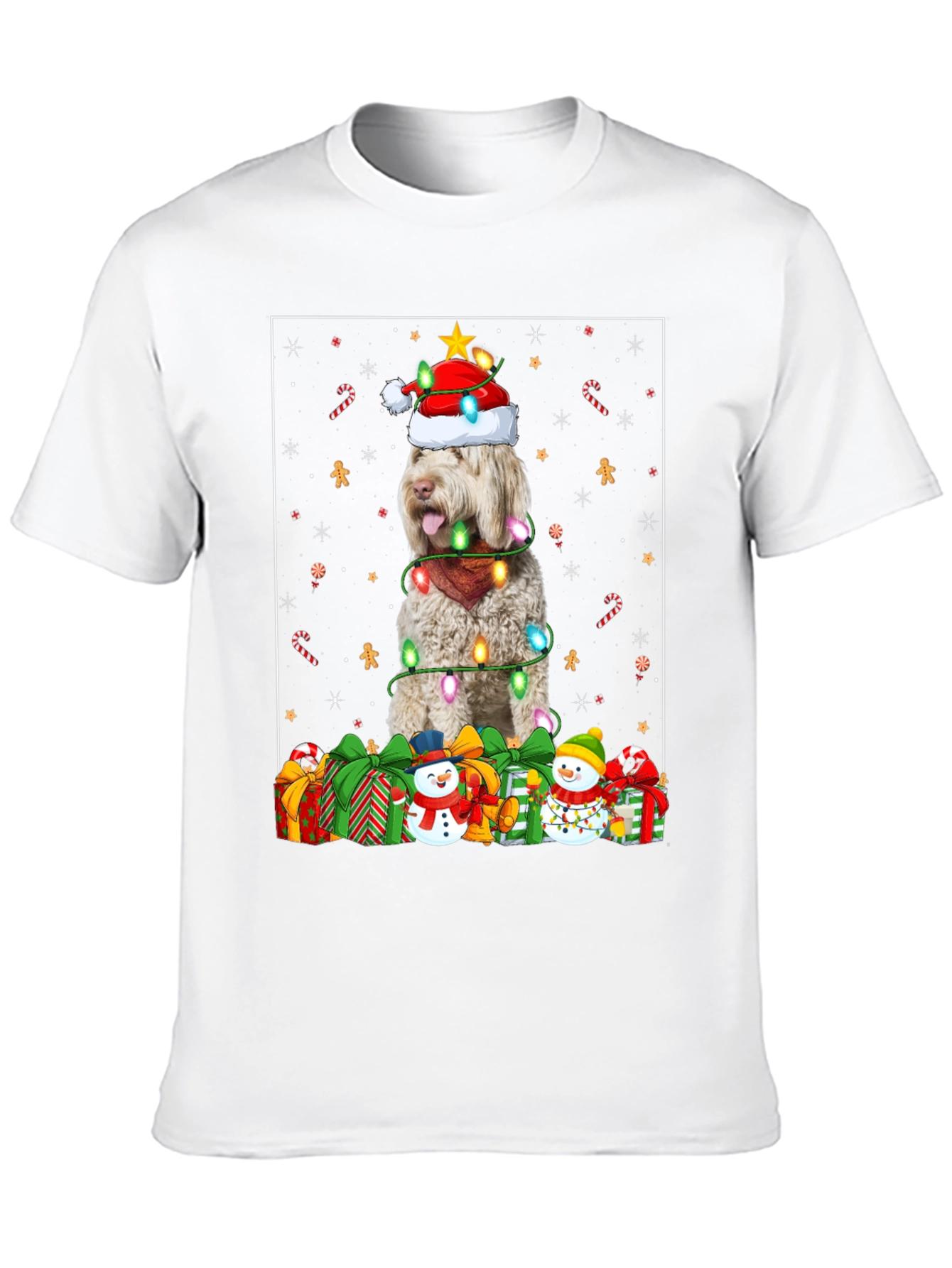 Festive Dog Christmas T-Shirt