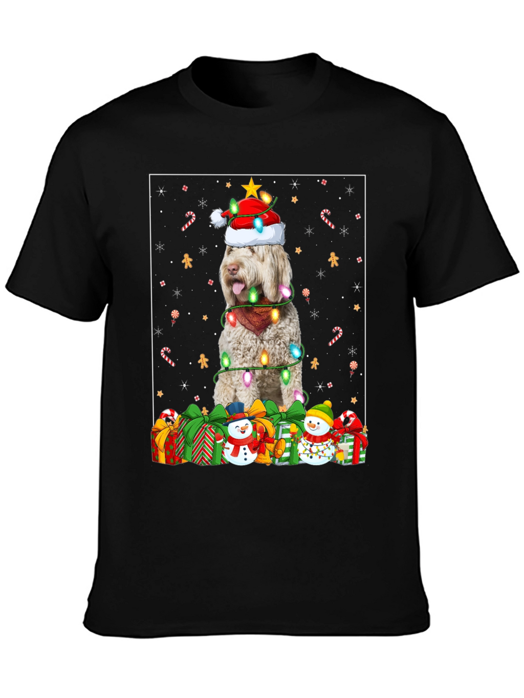 Festive Dog Christmas T-Shirt