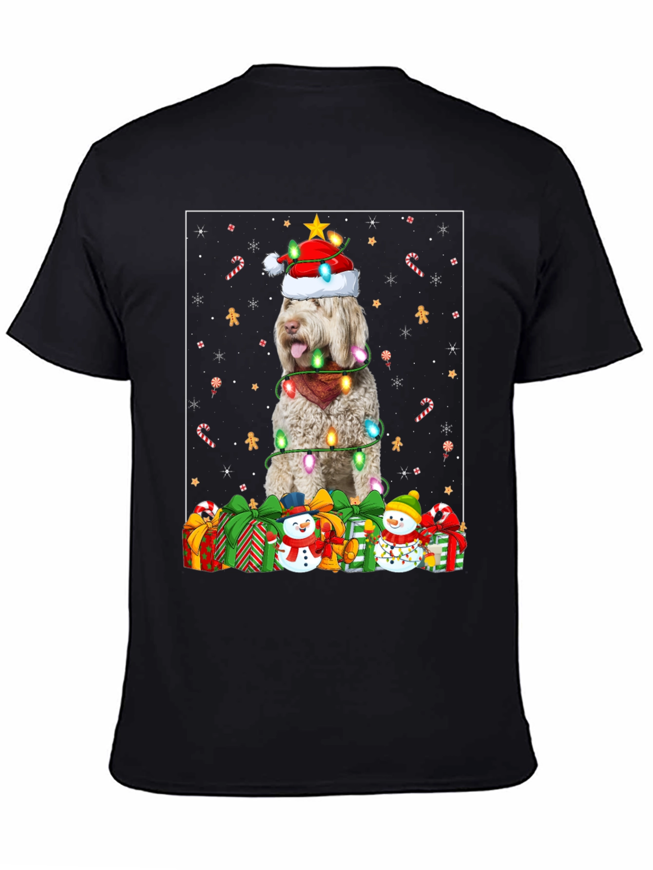 Festive Dog Christmas T-Shirt