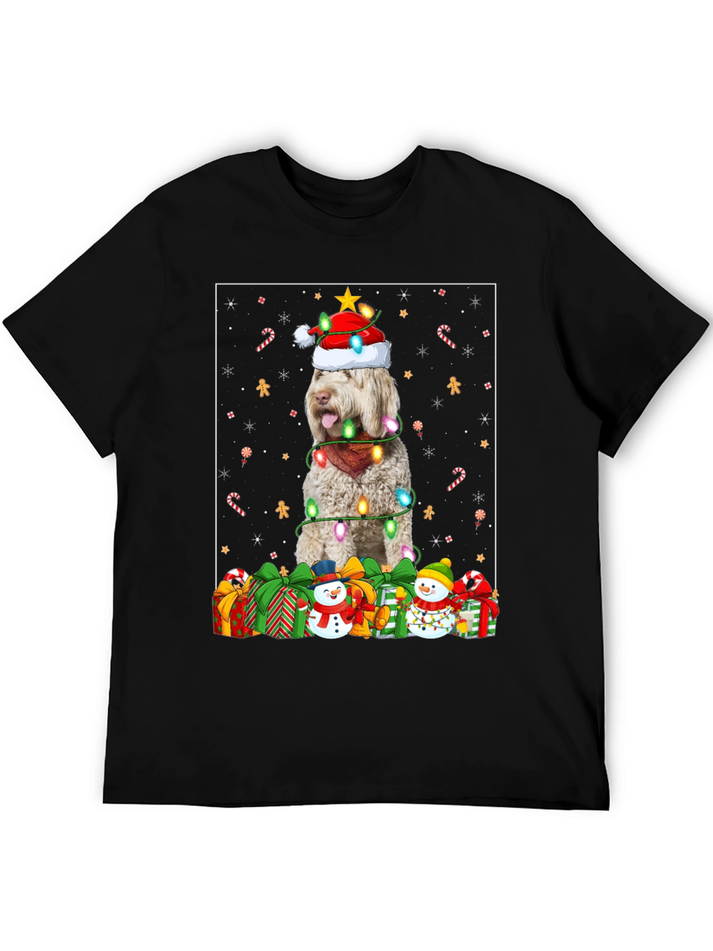 Festive Dog Christmas T-Shirt