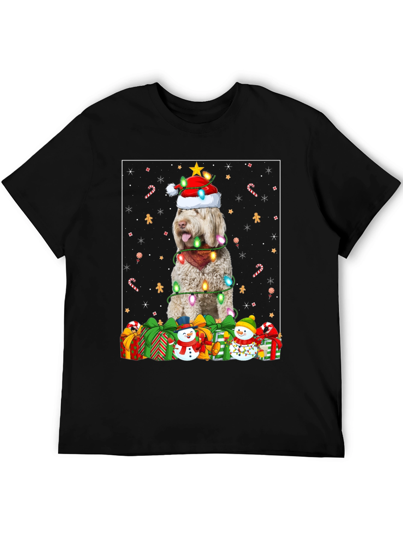Festive Dog Christmas T-Shirt