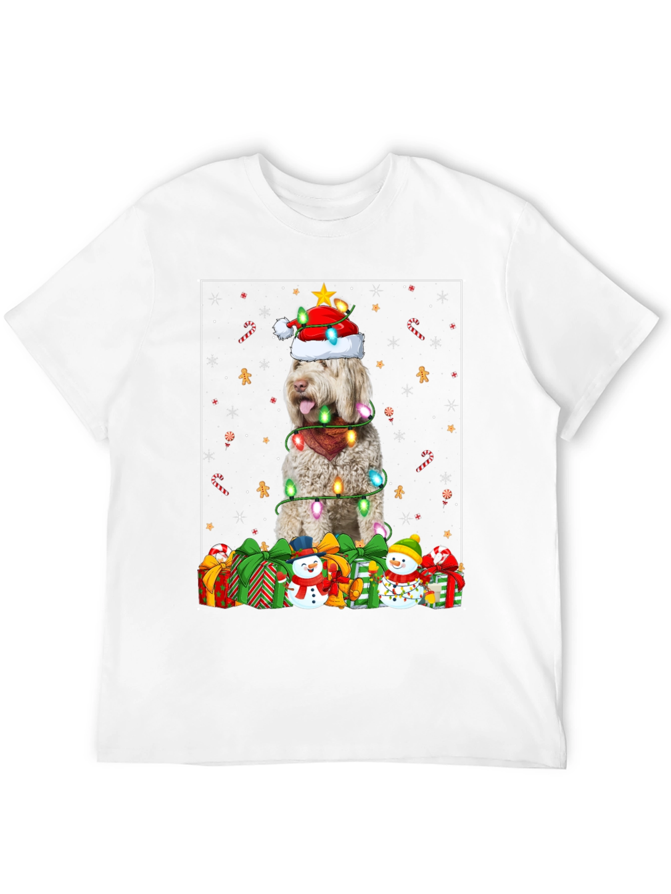 Festive Dog Christmas T-Shirt