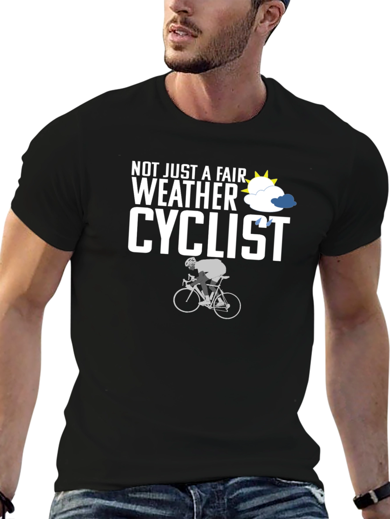 Fair Weather Cyclist T-Shirt - Cycling Enthusiast Apparel
