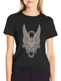 Winged Heart Graphic Black T-Shirt