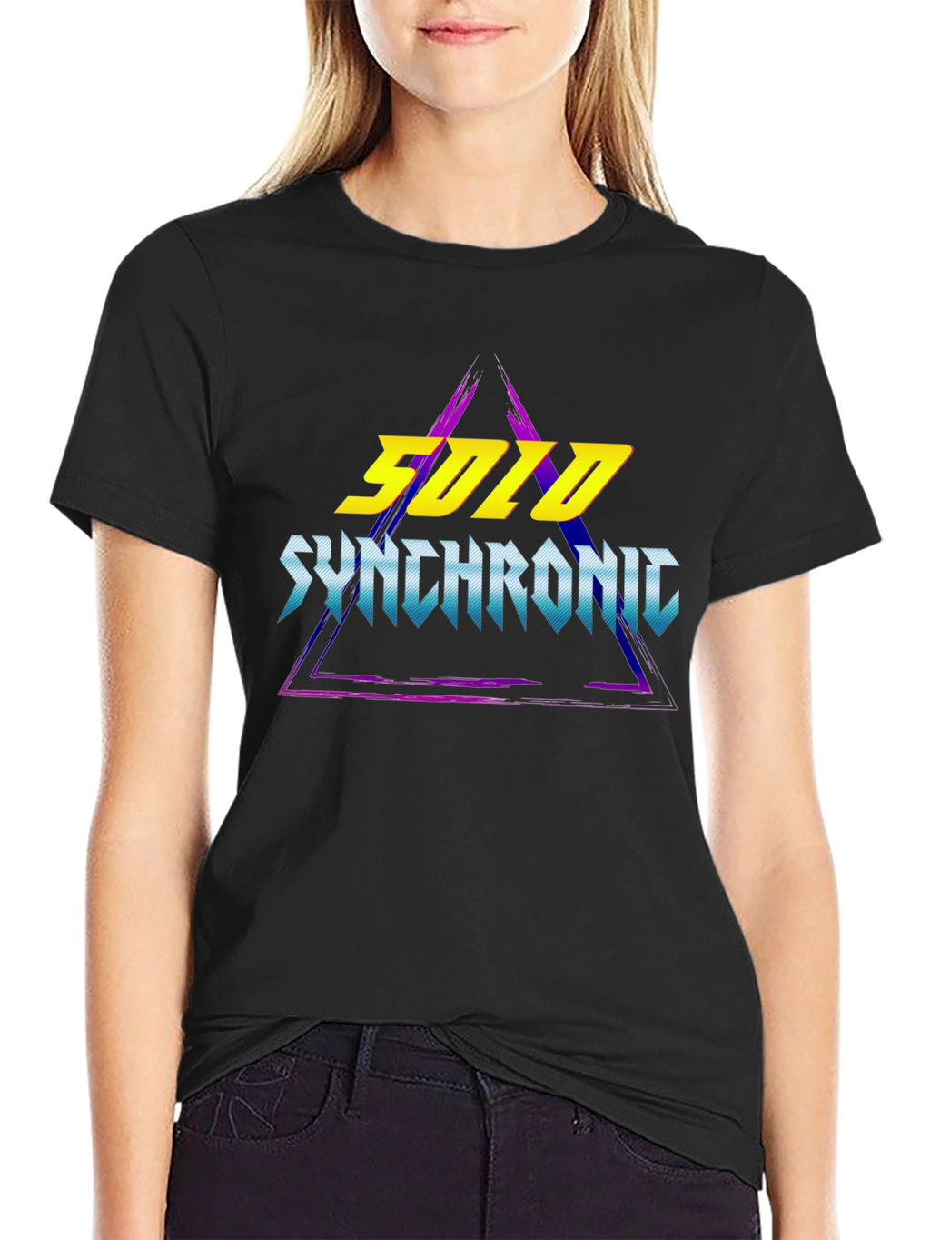 Solo Synchronic T-Shirt - Retro Wave Design