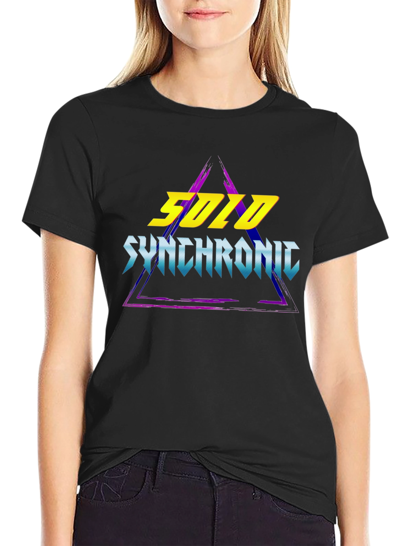 Solo Synchronic T-Shirt - Retro Wave Design