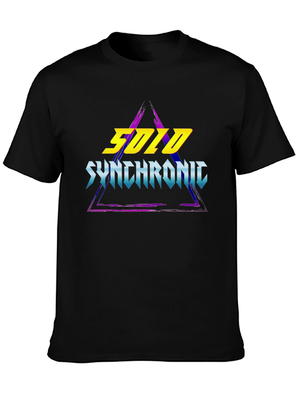 Solo Synchronic T-Shirt - Retro Wave Design