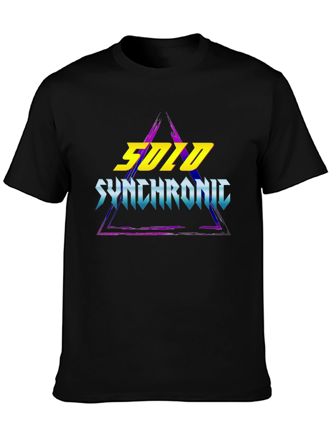 Solo Synchronic T-Shirt - Retro Wave Design