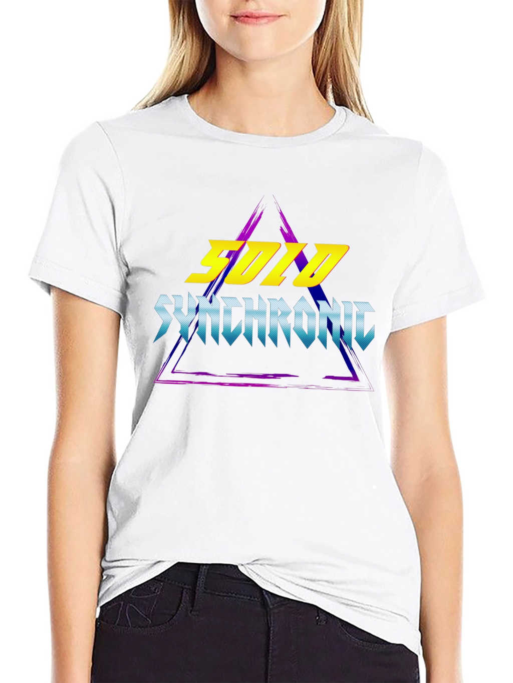 Solo Synchronic T-Shirt - Retro Wave Design