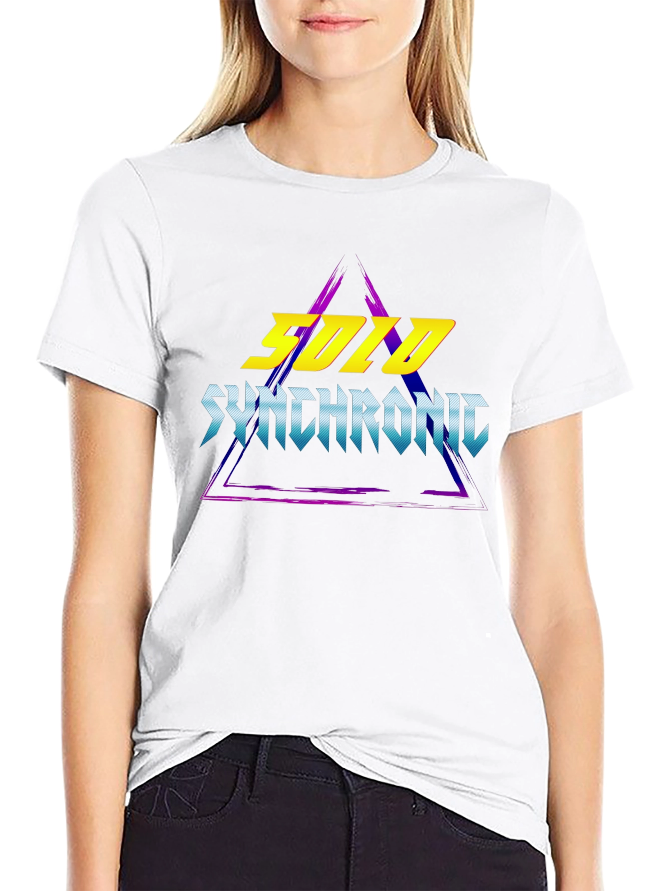 Solo Synchronic T-Shirt - Retro Wave Design