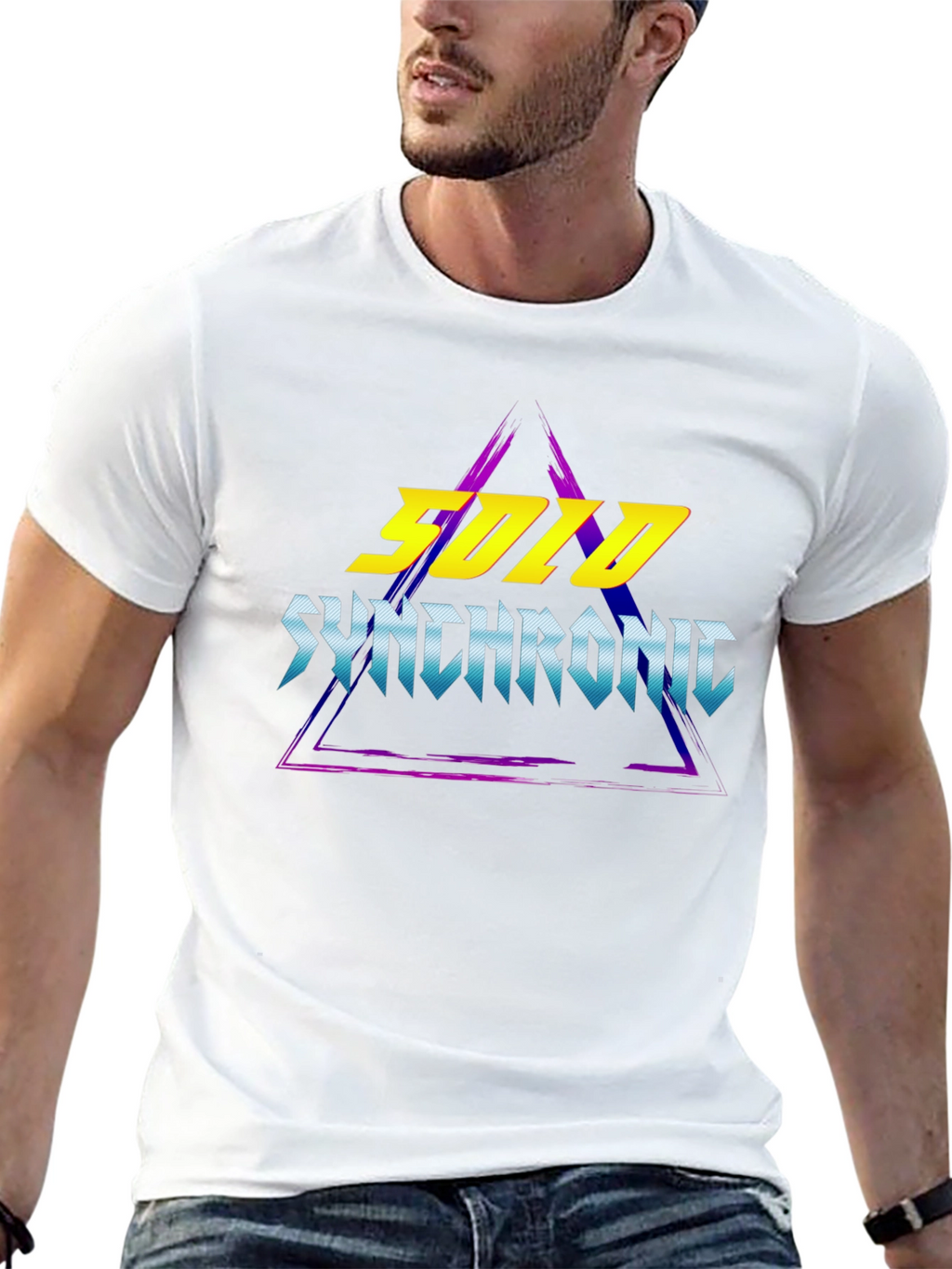 Solo Synchronic T-Shirt - Retro Wave Design