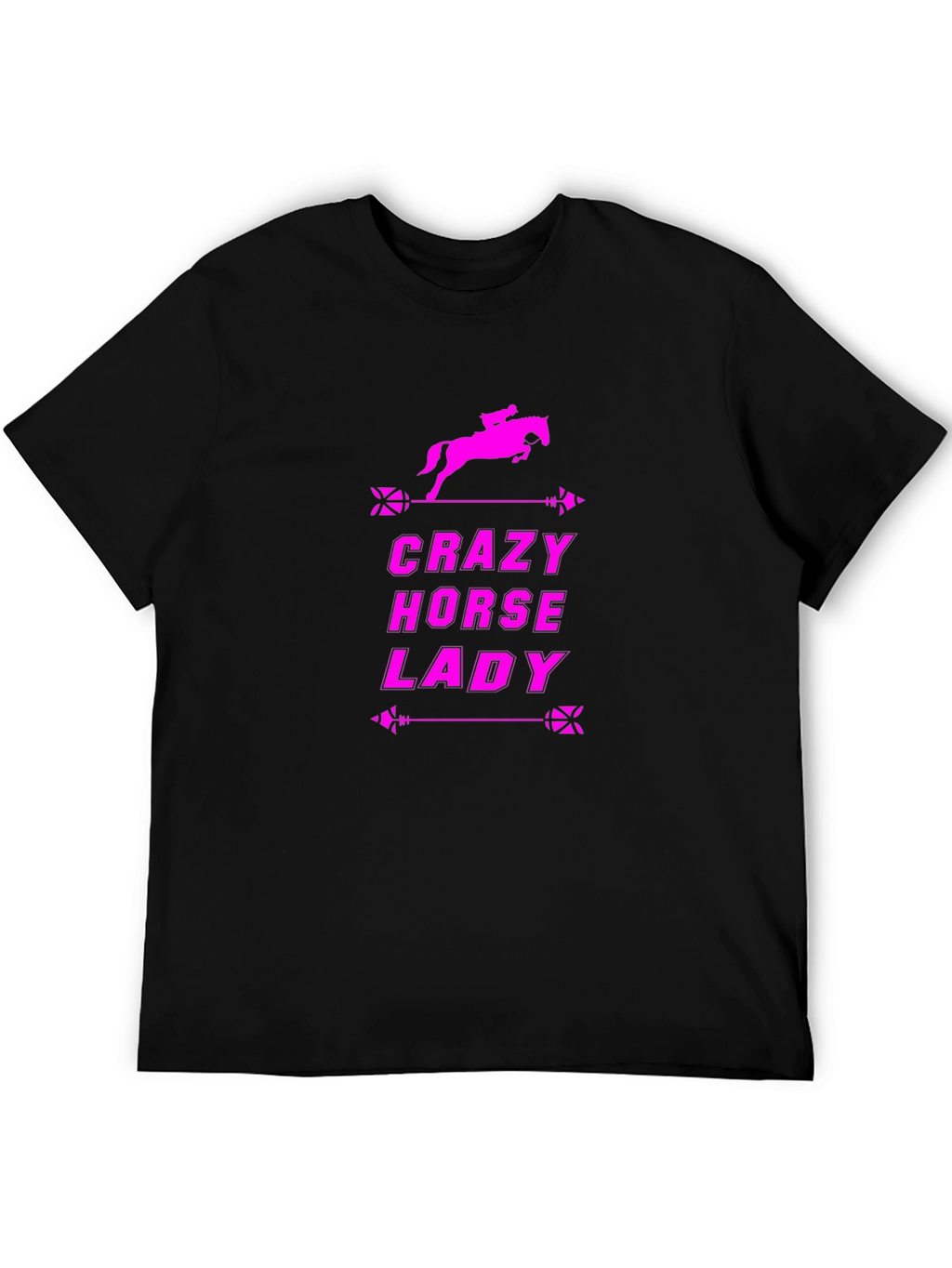 Crazy Horse Lady Black T-Shirt