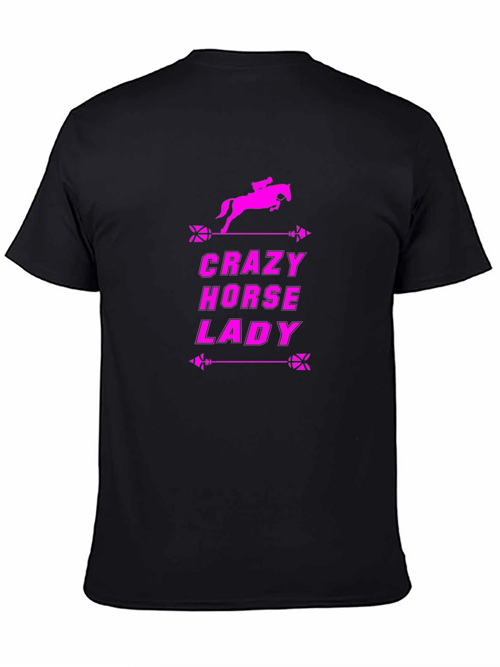 Crazy Horse Lady Black T-Shirt