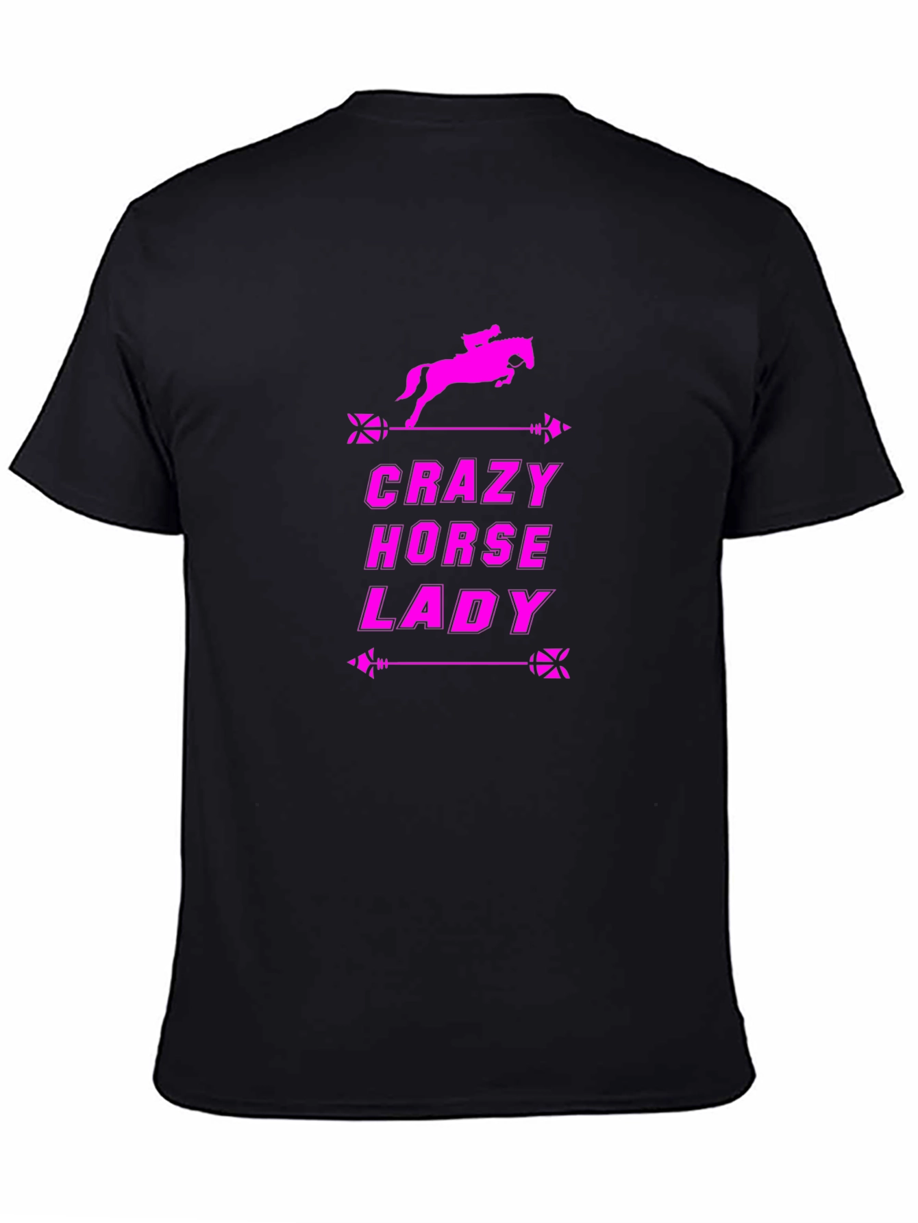 Crazy Horse Lady Black T-Shirt