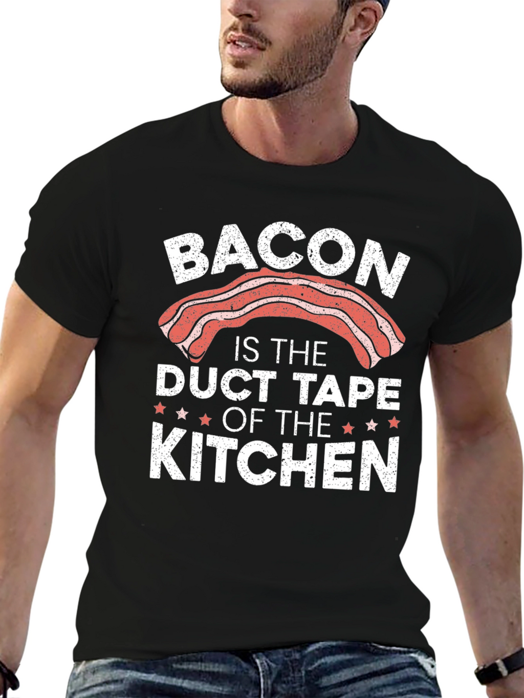 Bacon Duct Tape of the Kitchen Graphic T-Shirt