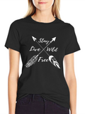 Stay Wild Free Arrow Graphic Tee