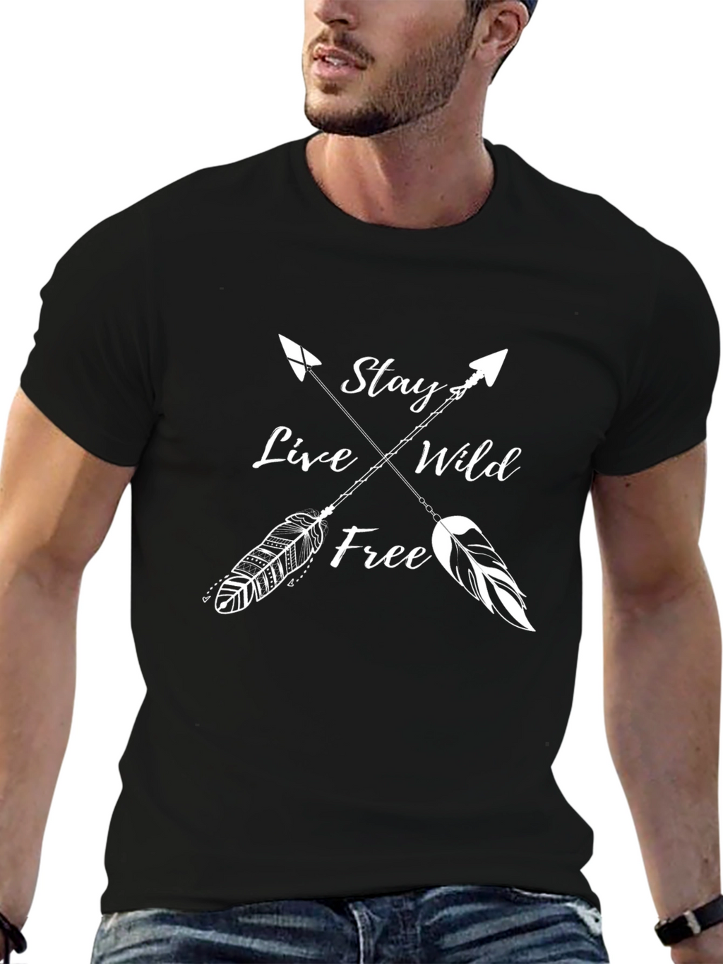 Stay Wild Free Arrow Graphic Tee
