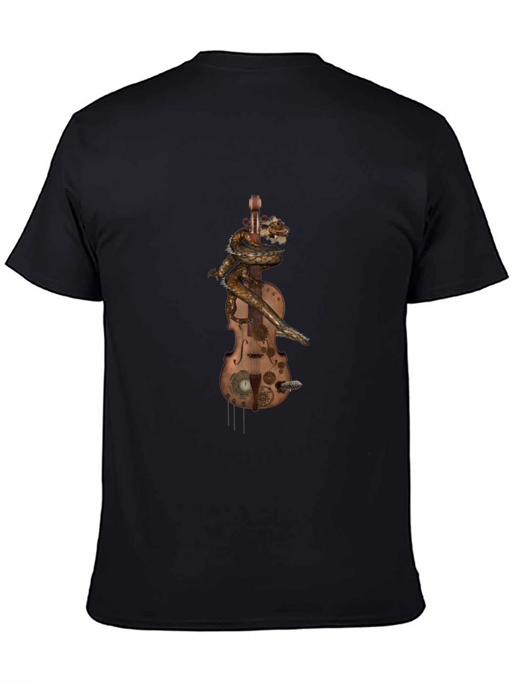 Steampunk Dragon Violin Graphic Tee