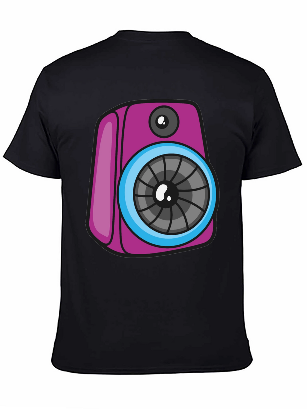 Funky Speaker Graphic Tee - Black
