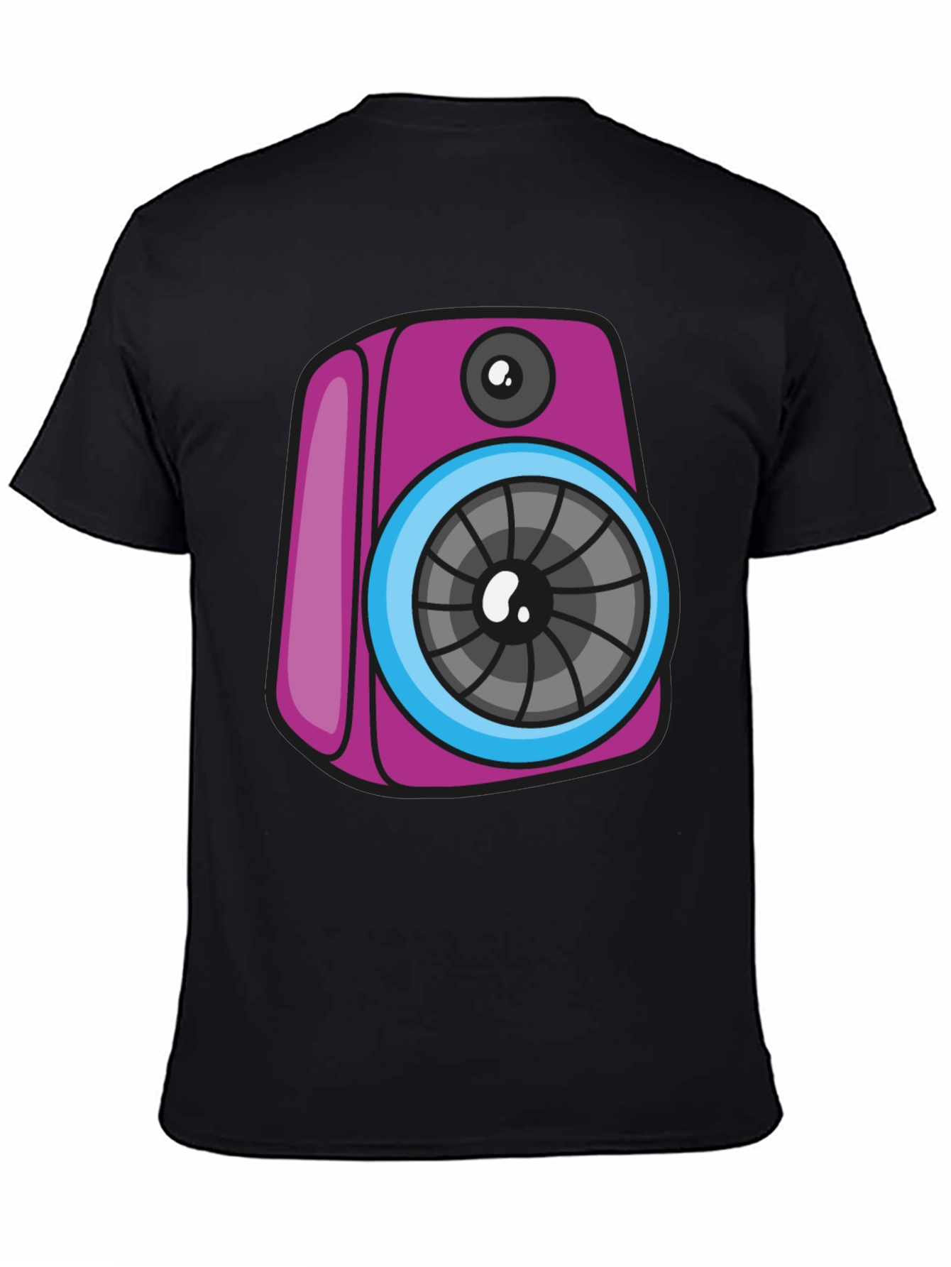 Funky Speaker Graphic Tee - Black
