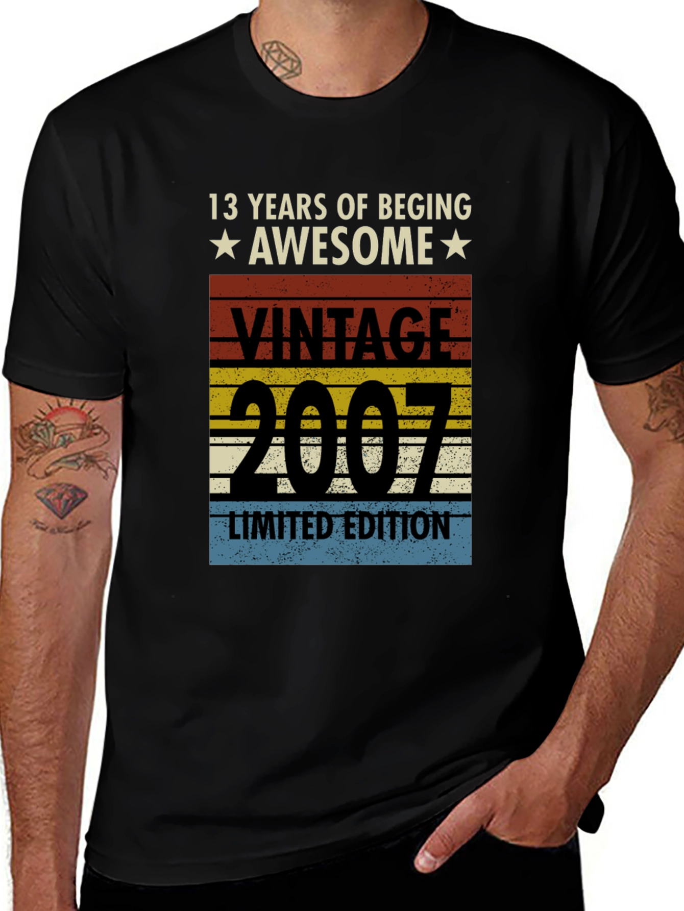 Vintage 2007 Limited Edition Birthday T-Shirt