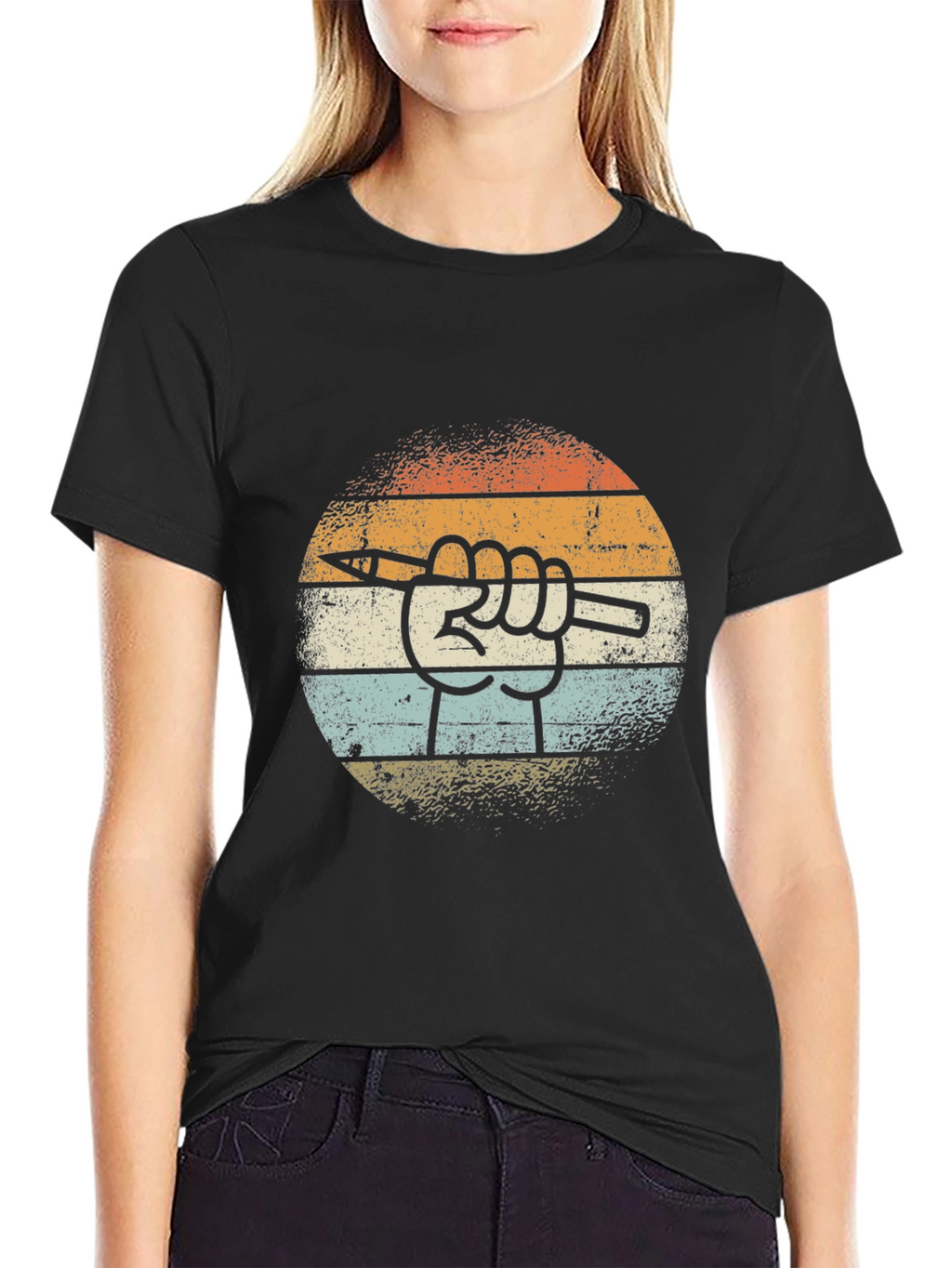 Retro Artist Hand T-Shirt