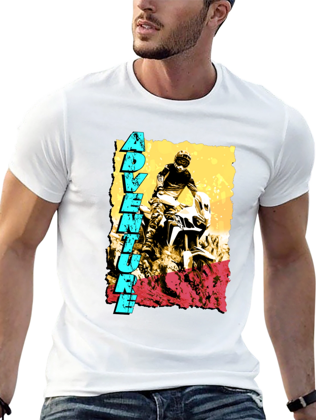 Adventure Rider Graphic Tee - Black