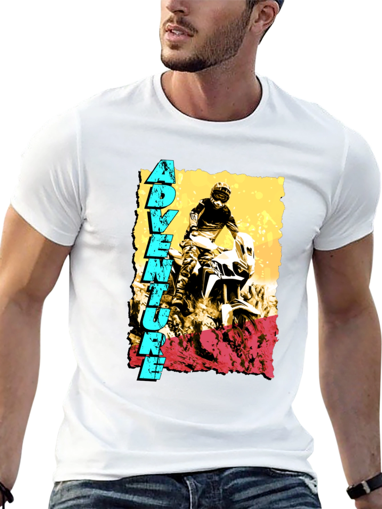 Adventure Rider Graphic Tee - Black