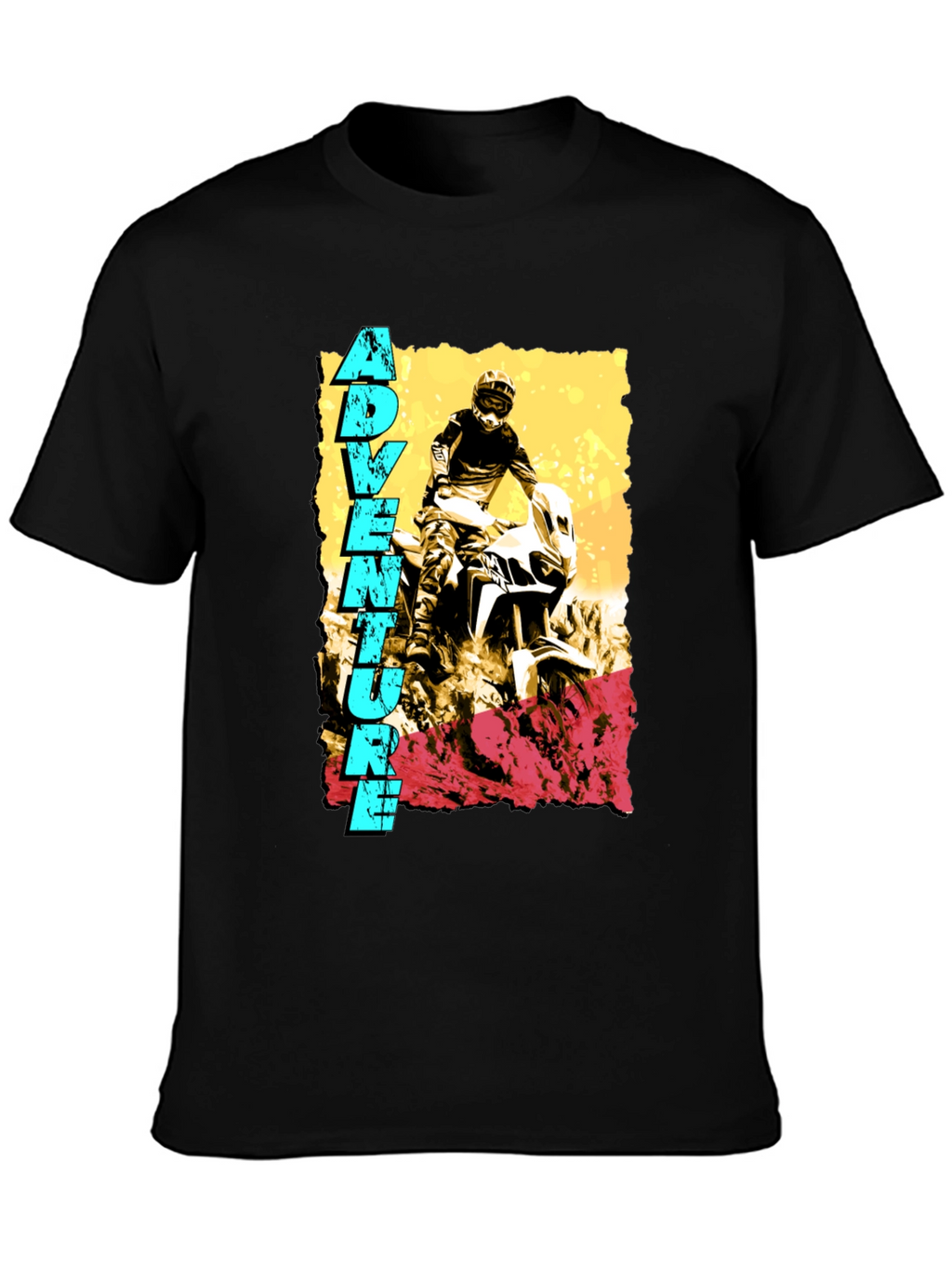 Adventure Rider Graphic Tee - Black