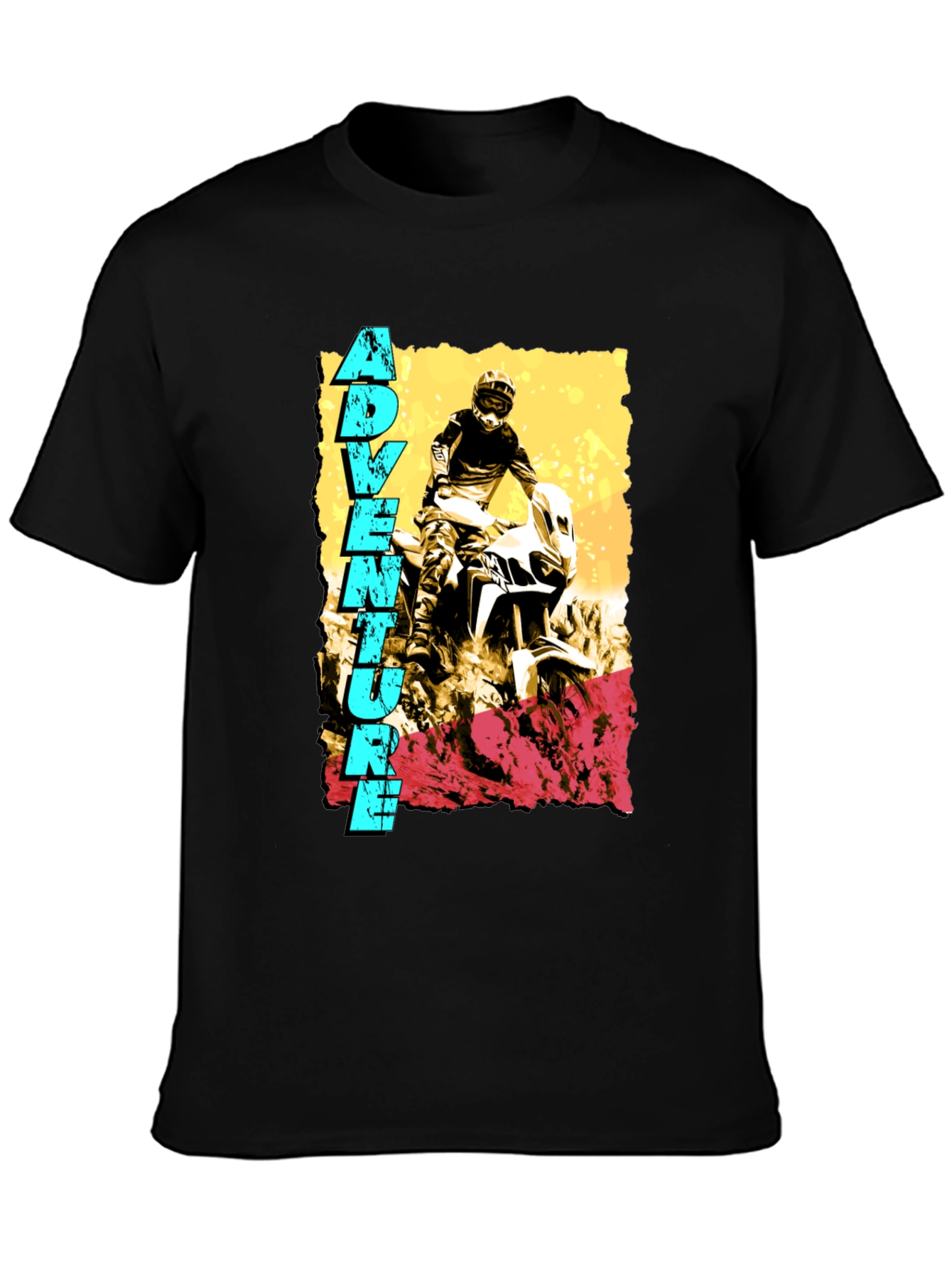Adventure Rider Graphic Tee - Black