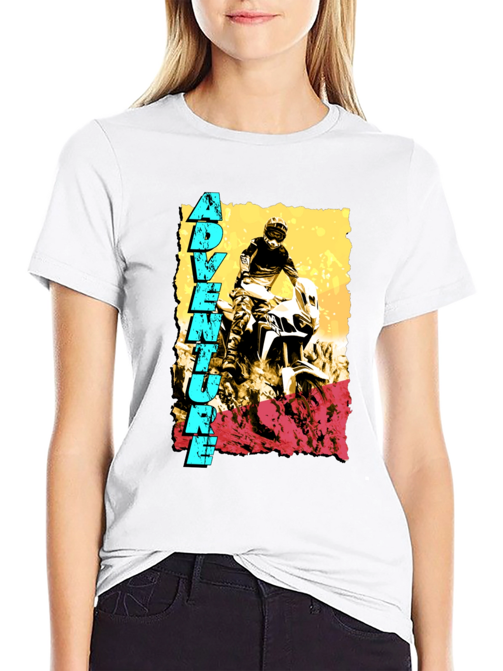 Adventure Rider Graphic Tee - Black