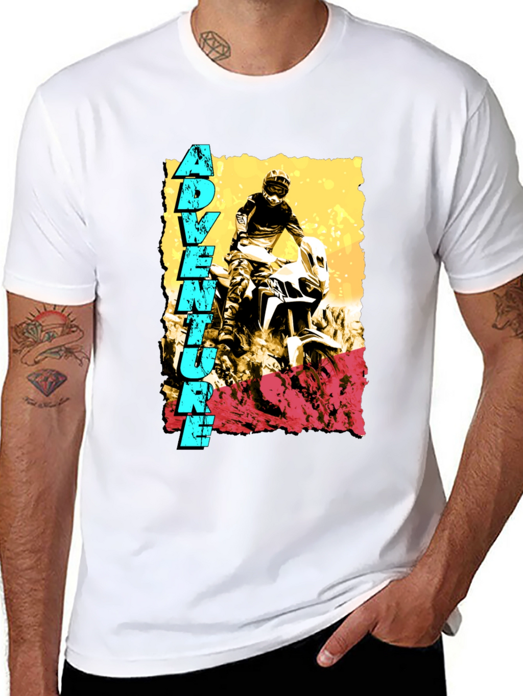 Adventure Rider Graphic Tee - Black