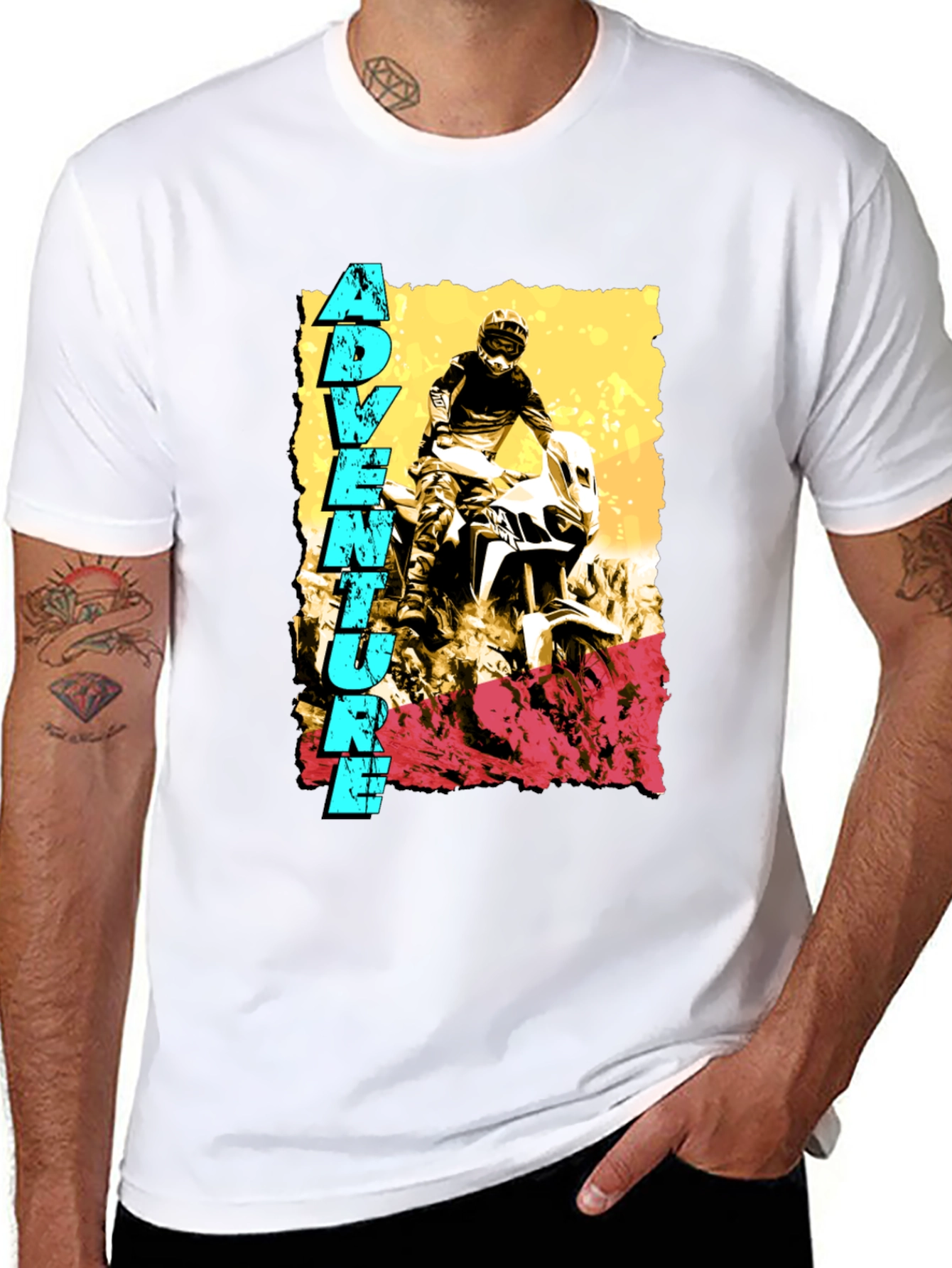 Adventure Rider Graphic Tee - Black