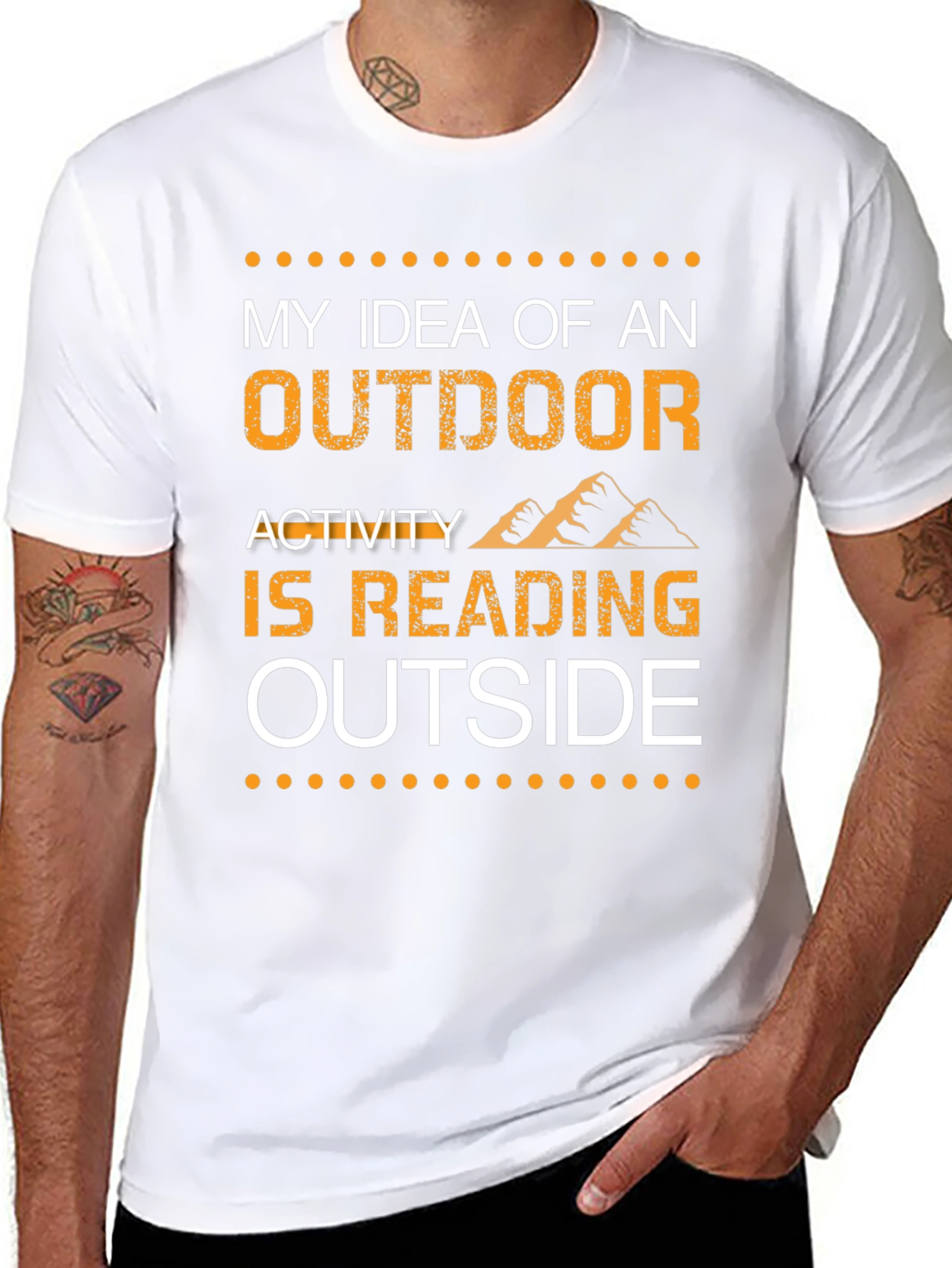 Reading Outside T-Shirt -  Outdoor Activity Tee