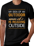 Reading Outside T-Shirt -  Outdoor Activity Tee