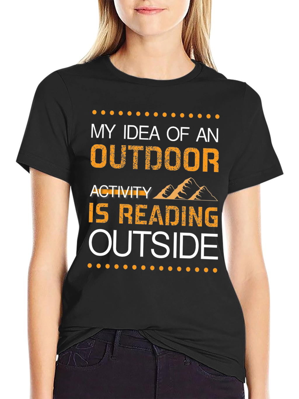 Reading Outside T-Shirt -  Outdoor Activity Tee