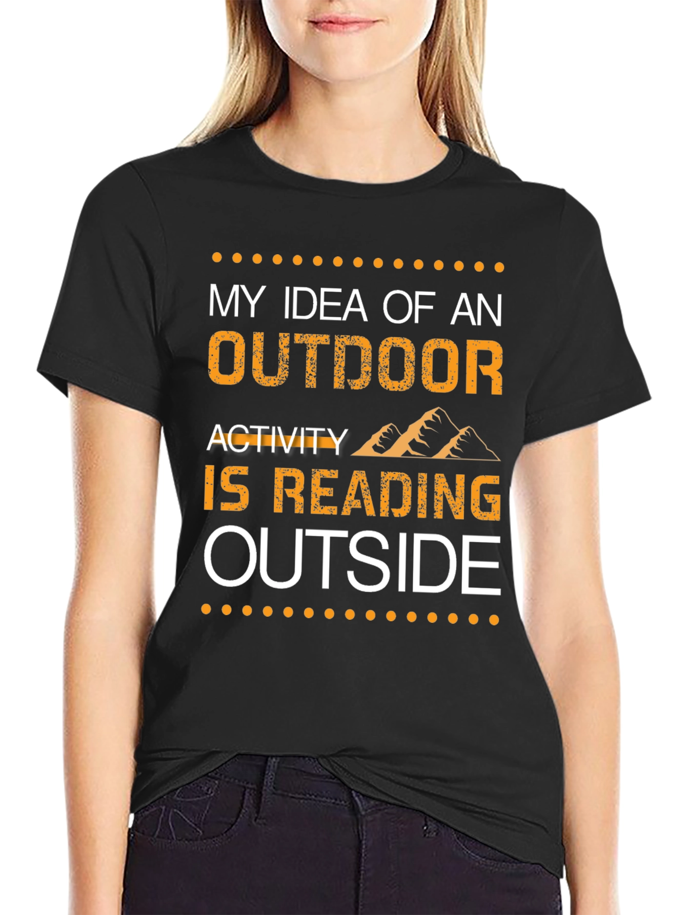 Reading Outside T-Shirt -  Outdoor Activity Tee