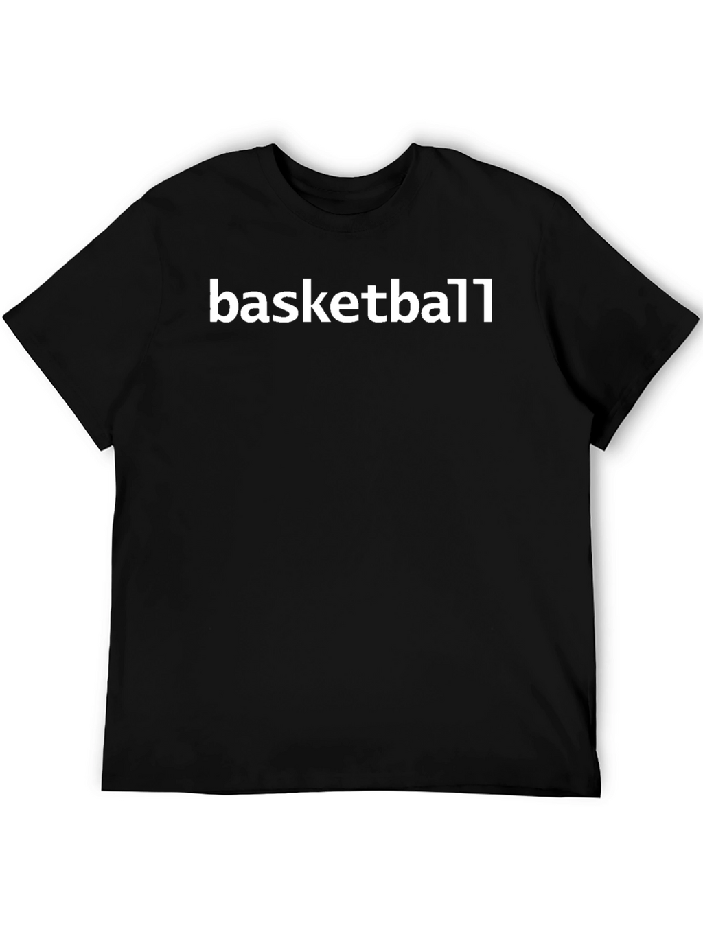 Basketball Graphic Print Black Tee