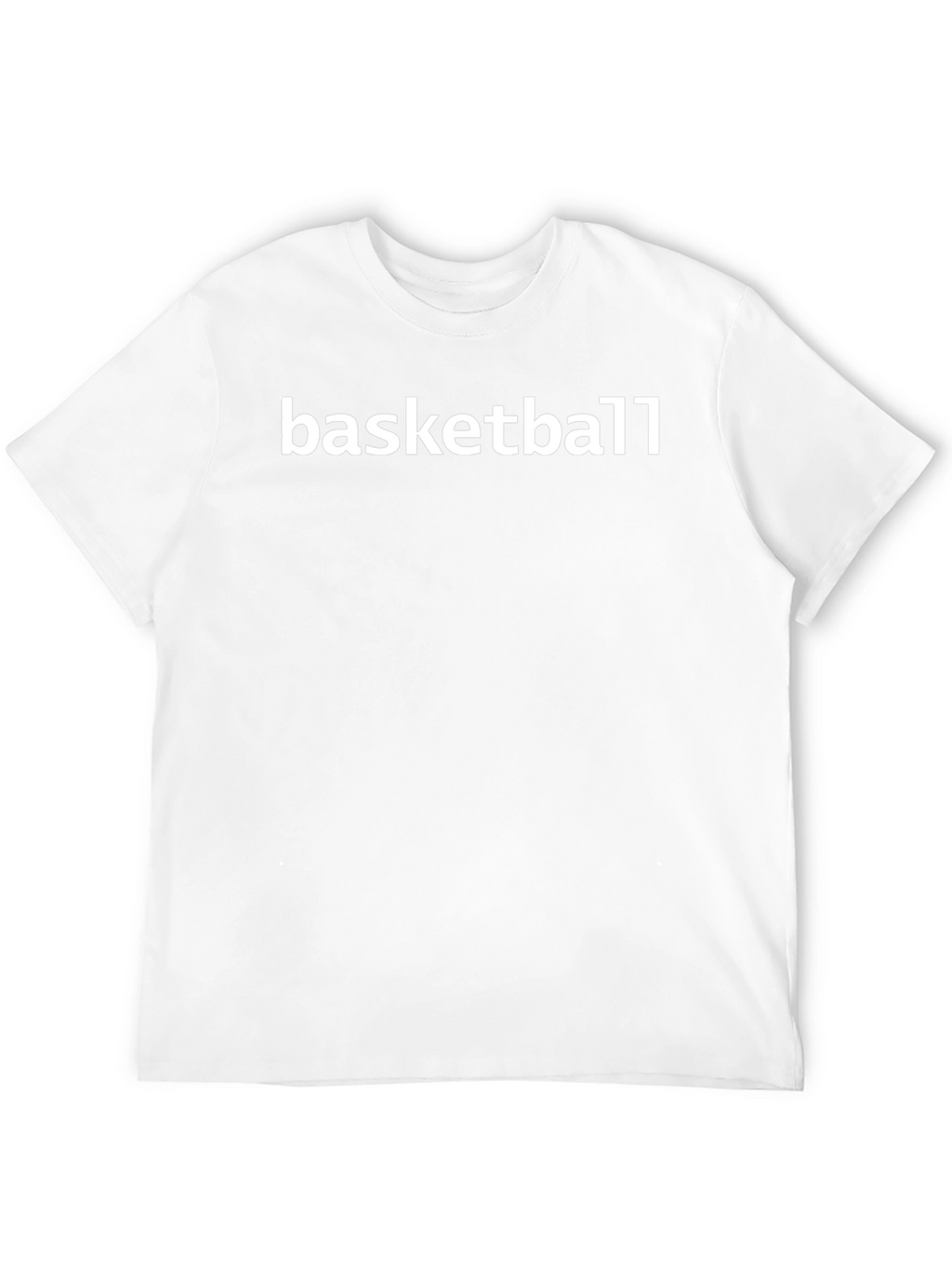 Basketball Graphic Print Black Tee
