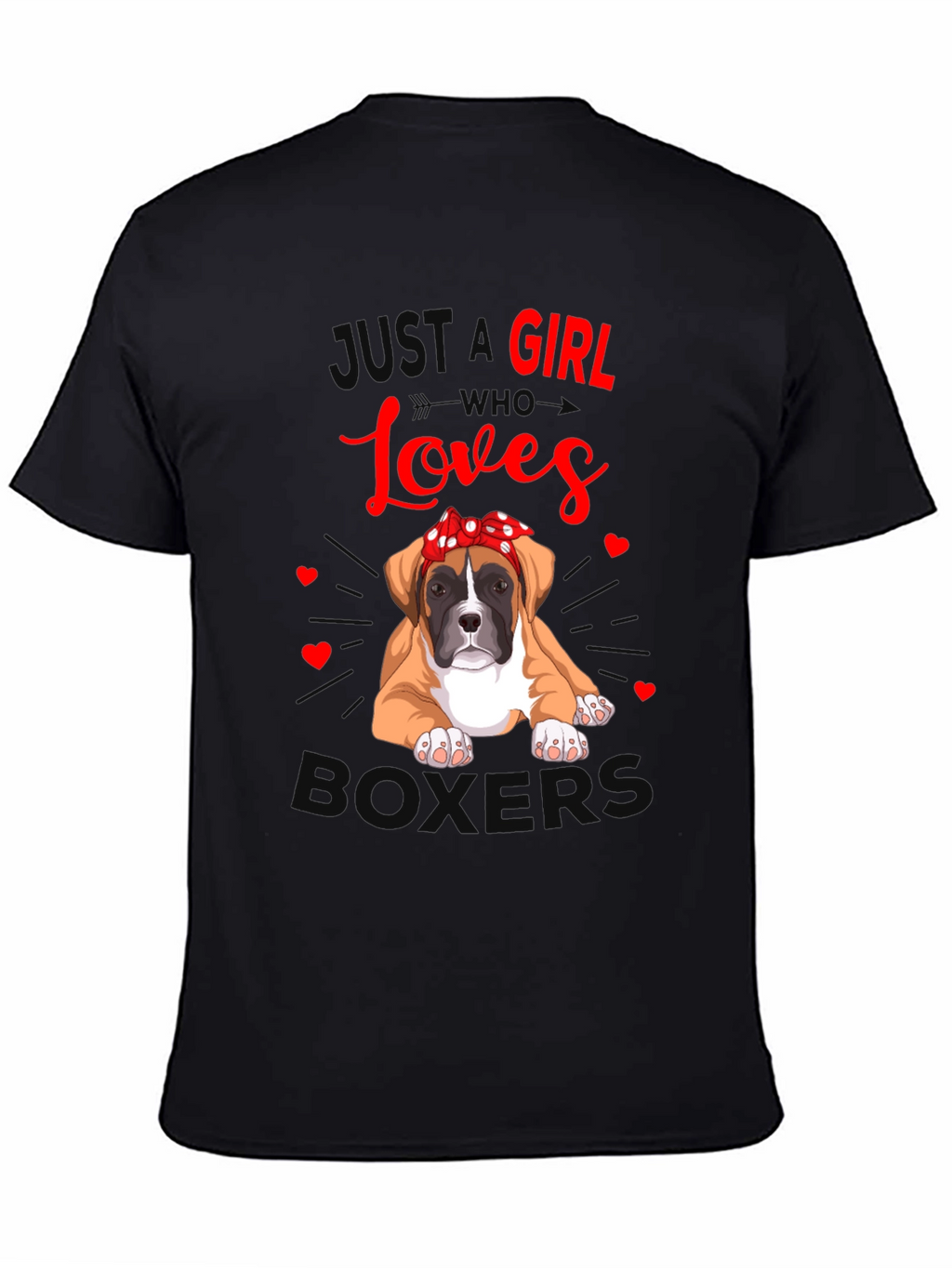 Just A Girl Who Loves Boxers T-Shirt